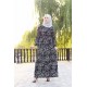 Büyük Beden Desenli Pamuklu Elbise Kemer Hediyeli Siyah Beyaz Gül Büyük Beden Desenli Pamuklu Elbise Kemer Hediyeli Siyah Beyaz Gül