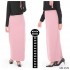Büyük Beden Likralı Kalem Etek  Pudra