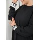 Kadın Büyük Beden Yan Ribanalı İkili Takım Siyah Kadın Büyük Beden Yan Ribanalı İkili Takım Siyah