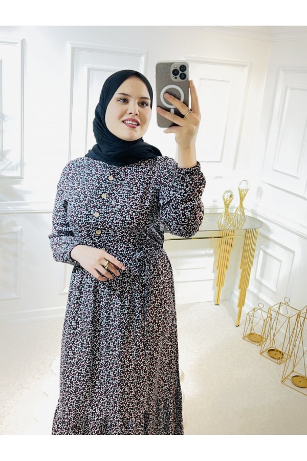 Aleyna Pamuk Viskon Elbise Siyah Kırmızı Çıtır Aleyna Pamuk Viskon Elbise Siyah Kırmızı Çıtır