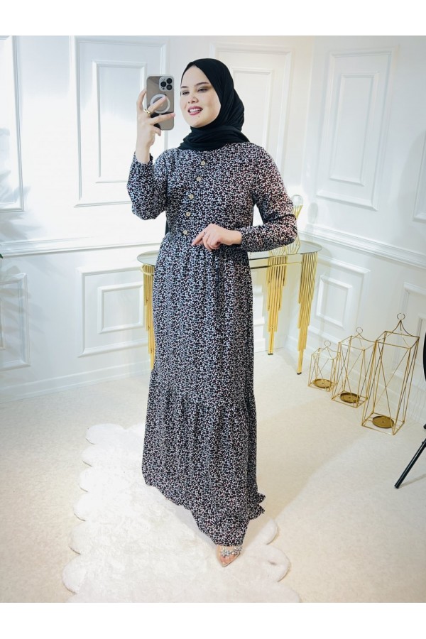 Aleyna Pamuk Viskon Elbise Siyah Kırmızı Çıtır Aleyna Pamuk Viskon Elbise Siyah Kırmızı Çıtır