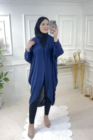 Belinda Sihirli Ayrobin Hırka  Lacivert