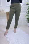 Ceylin İthal Skuba Kumaş Kalem Pantolon  Haki