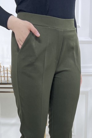 Ceylin İthal Skuba Kumaş Kalem Pantolon Haki Ceylin İthal Skuba Kumaş Kalem Pantolon Haki