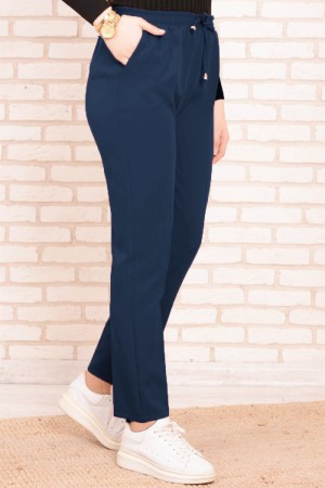 Miraç Dar Paça Pamuk Ayrobin Pantolon Lacivert Miraç Dar Paça Pamuk Ayrobin Pantolon Lacivert