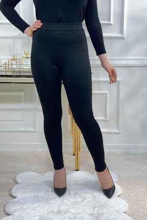 Sıla Gerçek Çelik Örgü Cepli Tayt Pantolon