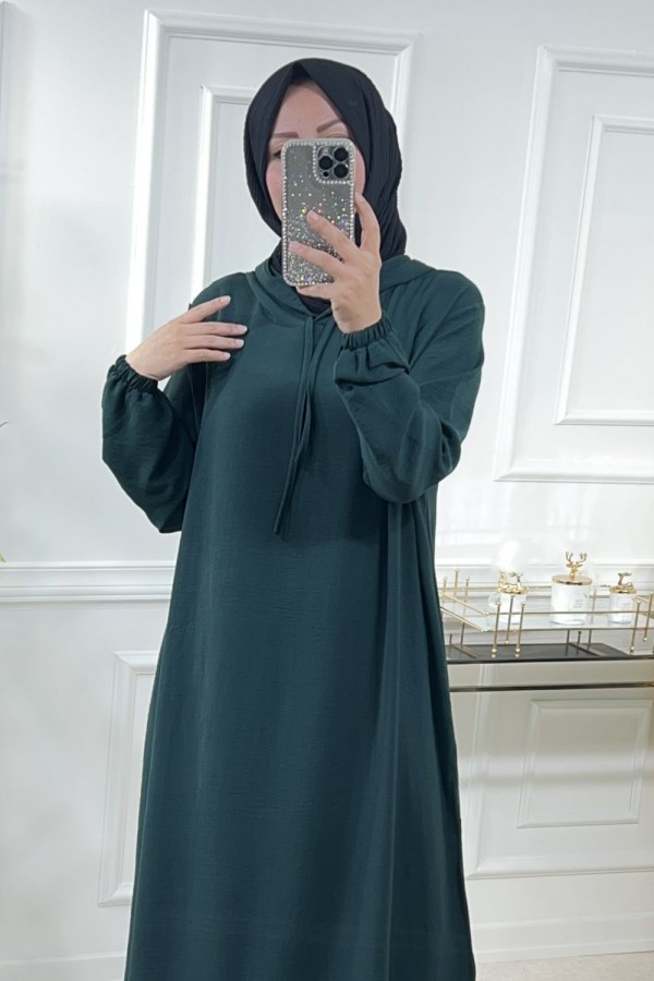 Billur Kapşonlu Ayrobin Takım Zümrüt Billur Kapşonlu Ayrobin Takım Zümrüt