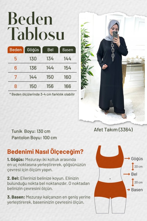 Afet Büyük Beden Taşlı Takım  Zümrüt