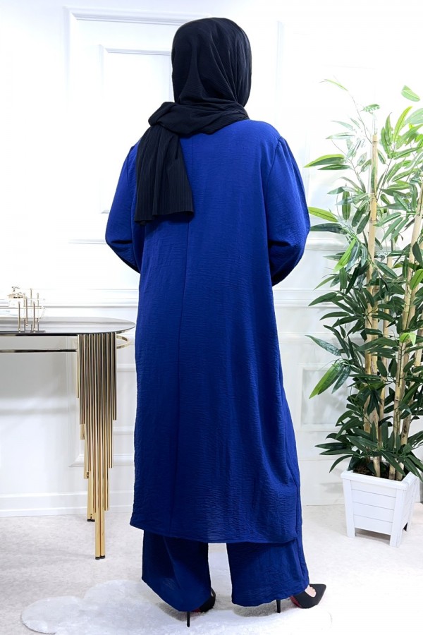 Şimal Büyük Beden Taşlı Takım İndigo Şimal Büyük Beden Taşlı Takım İndigo