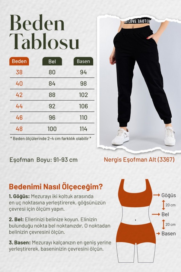 Pr Nergis Dar Paça Alt Eşofman Gri Pr Nergis Dar Paça Alt Eşofman Gri