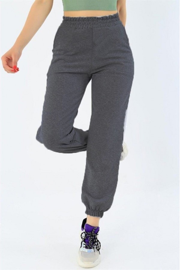 Pr Nergis Dar Paça Alt Eşofman Antrasit Pr Nergis Dar Paça Alt Eşofman Antrasit