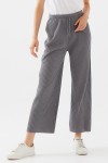 Pr Kışlık Bol Paça Fitilli Pantolon - Gri