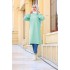 Mehtap Büyük Beden İki İplik Tunik - Mint
