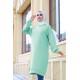 Mehtap Büyük Beden İki İplik Tunik - Mint Mehtap Büyük Beden İki İplik Tunik - Mint