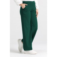 Miyase En Boy Likra Bol Paça Pantolon - Zümrüt Miyase En Boy Likra Bol Paça Pantolon - Zümrüt