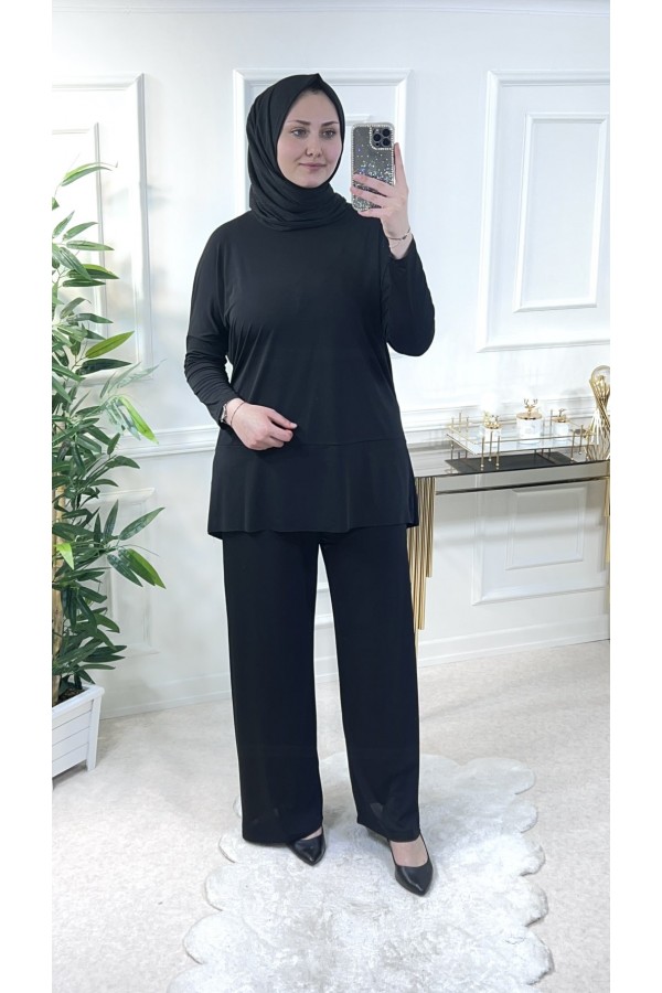 Makas Pantolonlu Takım - Siyah