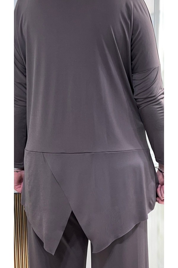 Makas Pantolonlu Takım - Kahve Makas Pantolonlu Takım - Kahve