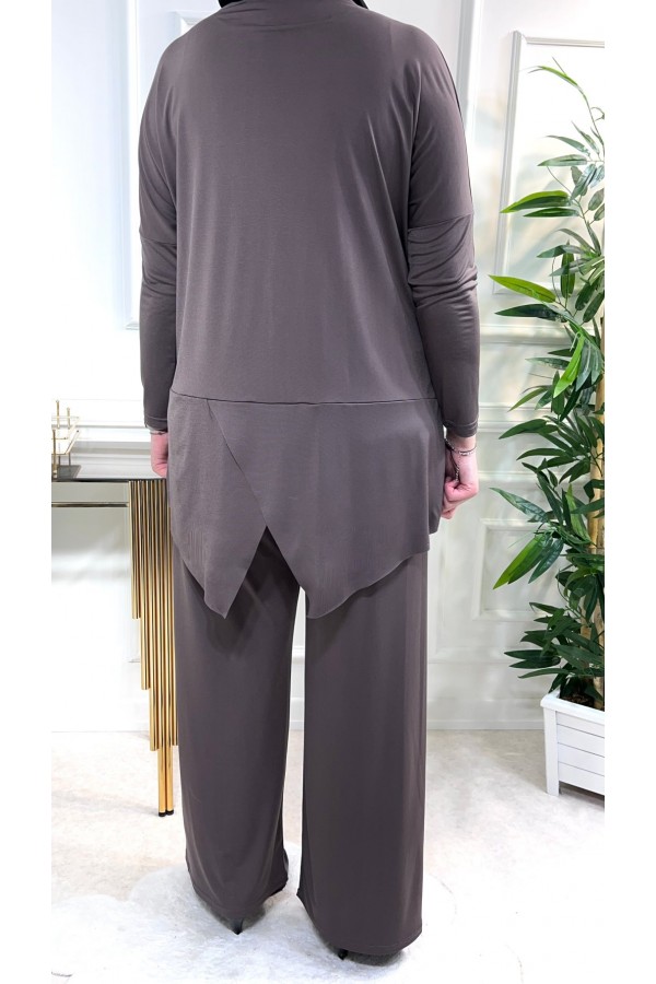 Makas Pantolonlu Takım - Kahve Makas Pantolonlu Takım - Kahve