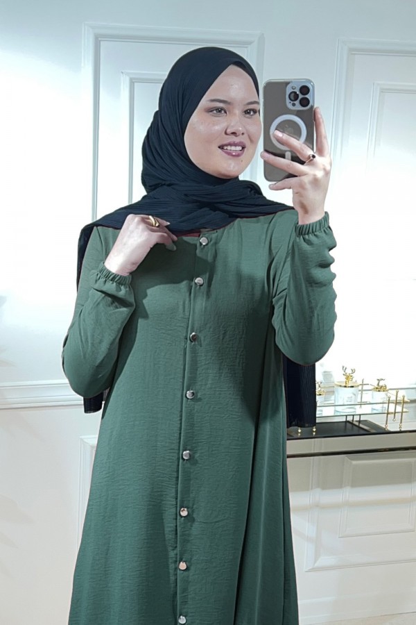 Başak Düğmeli Ayrobin Takım Koyu Haki Başak Düğmeli Ayrobin Takım Koyu Haki