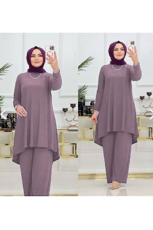 Melda Sandy İkili Takım - KOLYE HEDİYELİ - Gül Kurusu