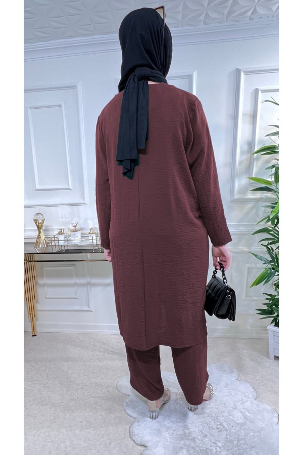 Şimal Büyük Beden Taşlı Takım Vişne Şimal Büyük Beden Taşlı Takım Vişne