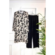 Pırıl Penye Viskon Takım - Fırça Desen