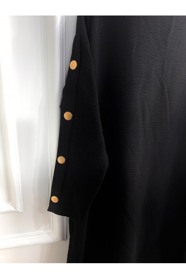 Ayperi Düğmeli Ayrobin Takım - Siyah Ayperi Düğmeli Ayrobin Takım - Siyah