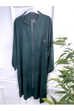 Işıl Dik Yaka Ayrobin Kap - Zümrüt 