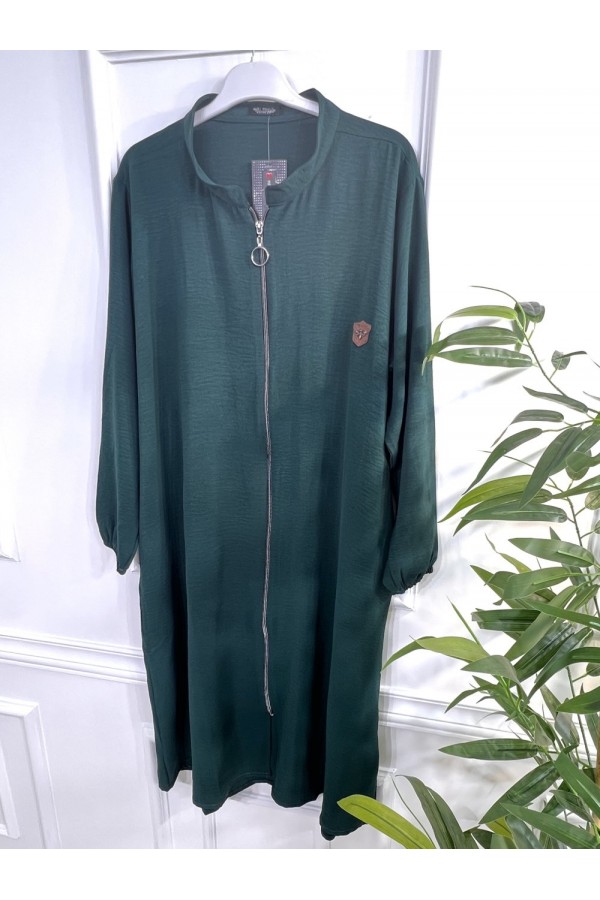 Işıl Dik Yaka Ayrobin Kap - Zümrüt 