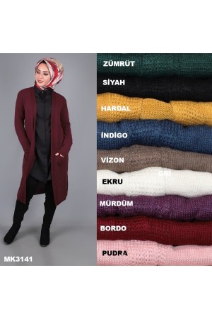 Cepli Triko Hırka Pudra Cepli Triko Hırka Pudra