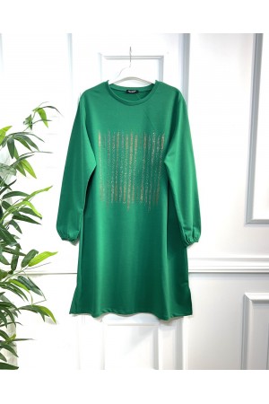 Ritim Taş Detaylı İki İplik Tunik - Benetton 