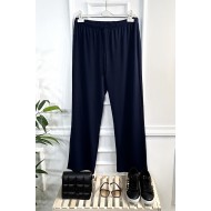 Feray Bağcıklı Full Esnek Fitilli Penye Pantolon - Lacivert Feray Bağcıklı Full Esnek Fitilli Penye Pantolon - Lacivert