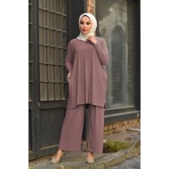 Hebe Cepli İkili Sandy Takım - Gül Kurusu Hebe Cepli İkili Sandy Takım - Gül Kurusu