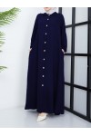 Nilperi Düğmeli  Ayrobin  Ferace - Lacivert