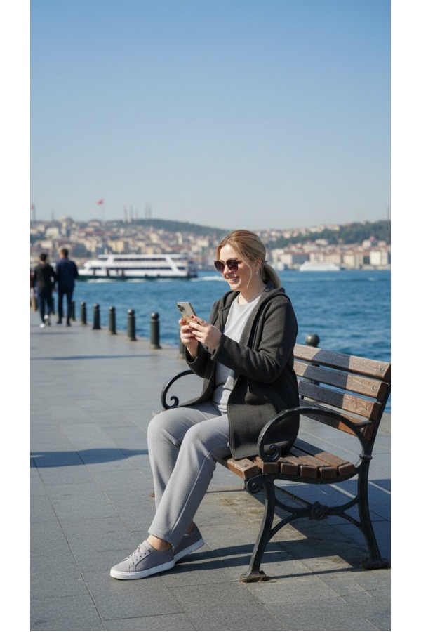 Parla Kapüşonlu Fermuarlı Kısa Polar Ceket- Antrasit Parla Kapüşonlu Fermuarlı Kısa Polar Ceket- Antrasit