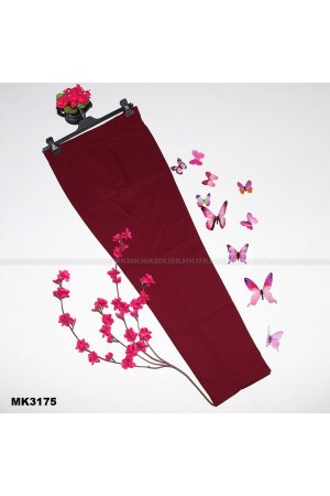 Büyük Beden Yan Cepli Kalem Pantolon Bordo Büyük Beden Yan Cepli Kalem Pantolon Bordo