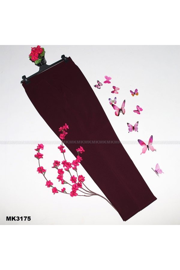 Büyük Beden Yan Cepli Kalem Pantolon Vişne Büyük Beden Yan Cepli Kalem Pantolon Vişne