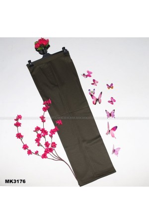 Büyük Beden Salaş Beli Lastikli Pantolon Haki Büyük Beden Salaş Beli Lastikli Pantolon Haki