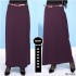 Kemerli Astarlı Kalem Etek  Koyu Mor