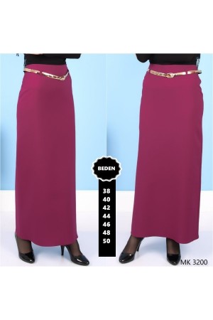 Kemerli Astarlı Kalem Etek Fuşya Kemerli Astarlı Kalem Etek Fuşya