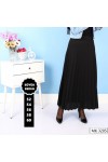 Büyük Beden Süper Batdal Piliseli Astarlı Etek  Siyah