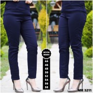 Büyük Beden Yüksel Bel Likralı Gabardin Kanvas Pantolon Lacivert Büyük Beden Yüksel Bel Likralı Gabardin Kanvas Pantolon Lacivert