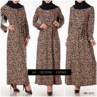 Büyük Beden Baskılı Krep Kumaş Elbise 64 bedene kadar mevcut Vizon Leopar Büyük Beden Baskılı Krep Kumaş Elbise 64 bedene kadar mevcut Vizon Leopar