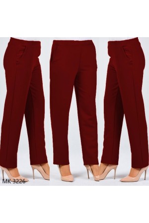 Beli Lastikli Cepli Kalem Pantolon Bordo Beli Lastikli Cepli Kalem Pantolon Bordo