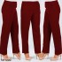 Beli Lastikli Cepli Kalem Pantolon  Bordo