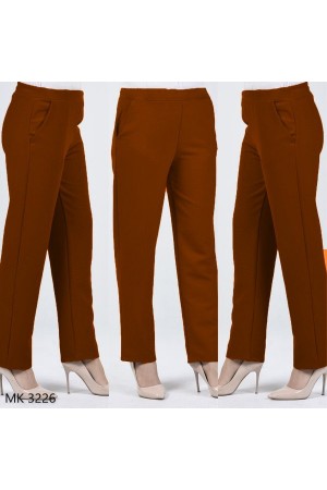 Beli Lastikli Cepli Kalem Pantolon Kiremit Beli Lastikli Cepli Kalem Pantolon Kiremit