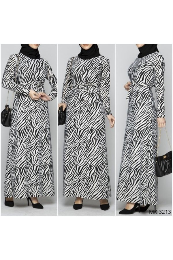 Büyük Beden Baskılı Krep Kumaş Elbise 64 bedene kadar mevcut Siyah Zebra Büyük Beden Baskılı Krep Kumaş Elbise 64 bedene kadar mevcut Siyah Zebra